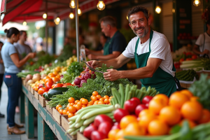 Artisanat et produits frais au marché Saint-Rémy