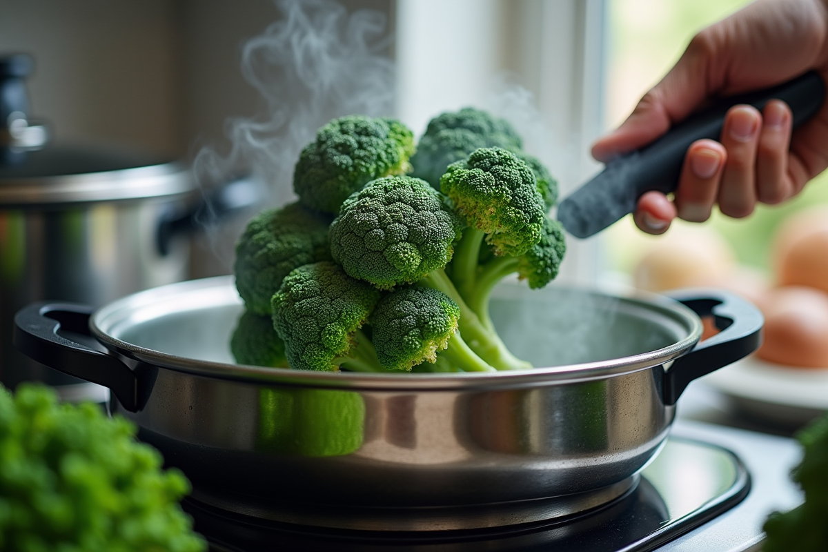 Brocolis tendres et savoureux : maîtriser la cuisson à la cocotte-minute