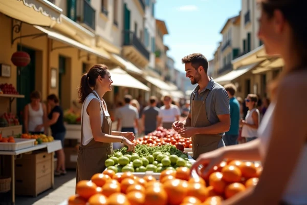 Marché d’Arcachon : artisans et produits du terroir